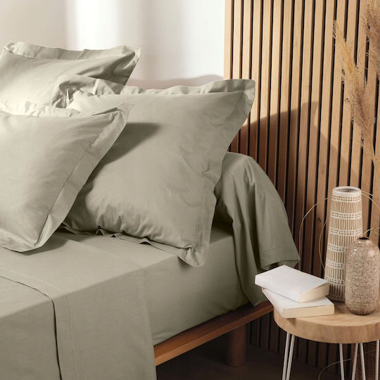 Douceur d'Intérieur Throw Pillow Biolina Ecru 63x63cm