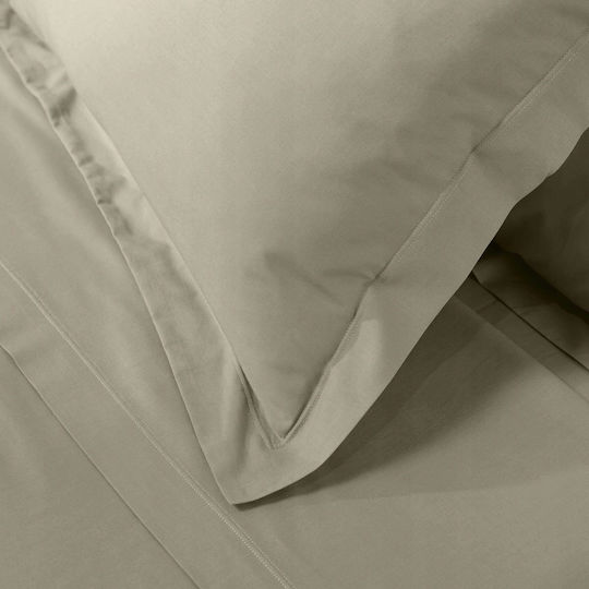 Douceur d'Intérieur Decorative Pillow Case Biolina Made of 100% Cotton Ecru 63x63cm