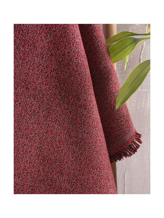 Rythmos Decorative Pillow Case Cadenza 100% Cotton Burgundy 40x40cm