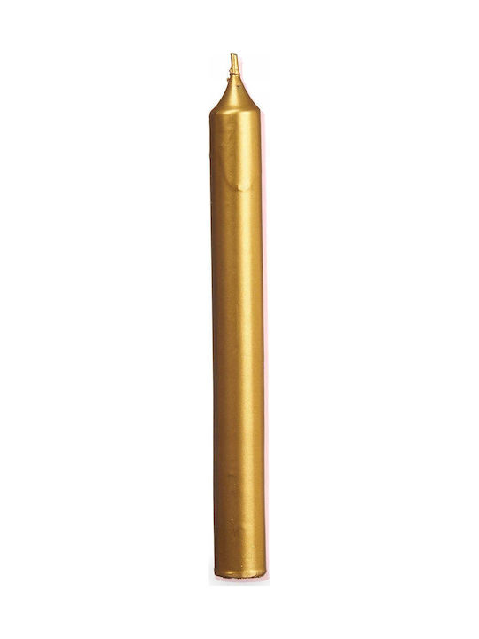 Atmosphera Aromatic Taper Candle Gold 21cm 8 Pieces
