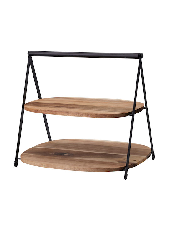 Excellent Houseware Ξύλινη Ορντεβιέρα Καφέ Π27xΜ25xΥ25cm Excellent Houseware Ξύλινη Ορντεβιέρα Καφέ Π27xΜ25xΥ25cm