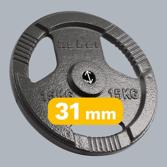 Scheibenset Metall 2 x 15kg Ø31mm mit Griffen