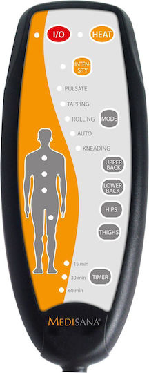 Medisana Seat Massage for the Body with Vibration and Heating Function Black