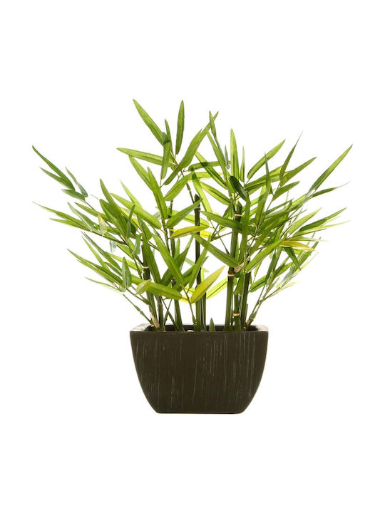 Künstliche Pflanze im Töpfchen Bamboo Grün 35cm Atmosphera
