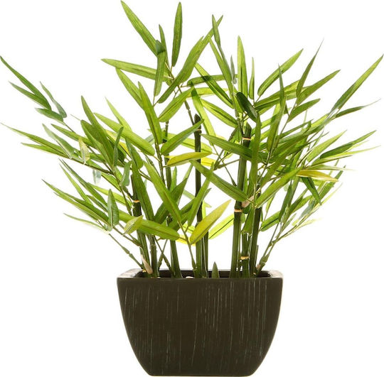 Artificial Plant in Small Pot Bamboo Green 35cm Atmosphera