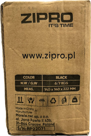 Zipro Kettlebell din Fontă 6kg Negru
