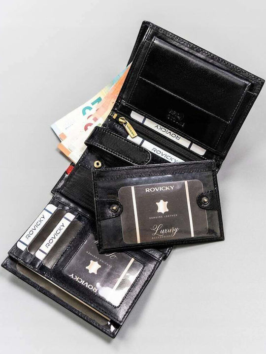Ανδρικό Πορτοφόλι με RFID Μαύρο