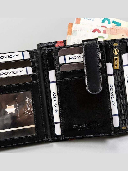 Ανδρικό Πορτοφόλι με RFID Μαύρο