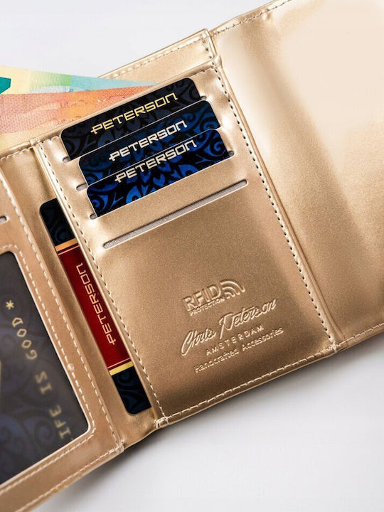 Дамско Портмоне с RFID Златист