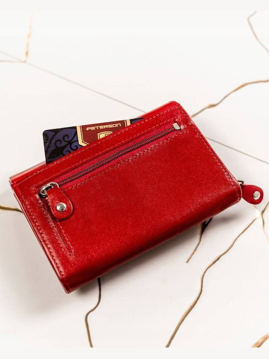 Leder Damen Geldbörse Rot