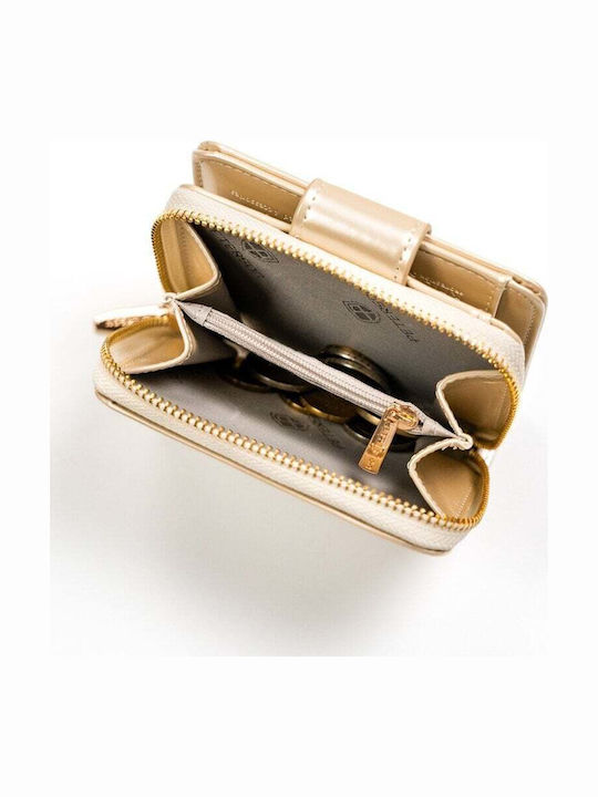 Small Women's Wallet with RFID Beige