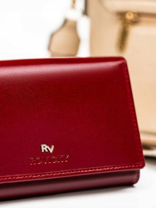 Δερμάτινο Γυναικείο Πορτοφόλι με RFID Κόκκινο