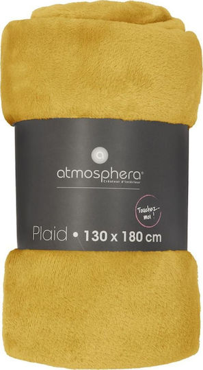Atmosphera Καναπέ 130x180εκ. Κίτρινη