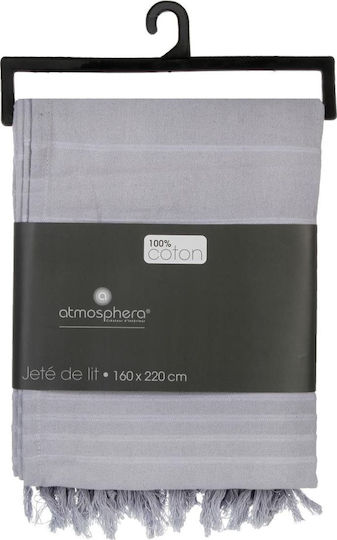 Atmosphera Fredzle Μονή 160x220εκ. Grey