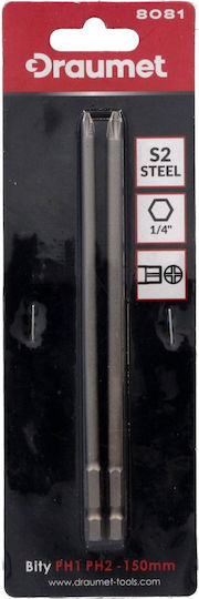 Draumet Draumet Bits Ph1 Ph2 150mm 2pcs One Size