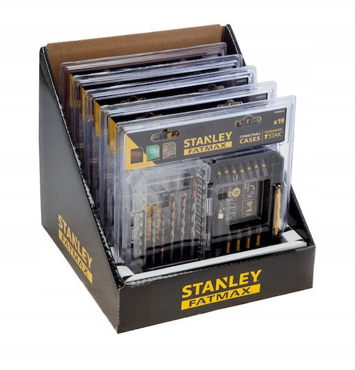 Stanley Set 19 Impact Bits 1/4" + Masonry Drill Bits Sta88552-xj