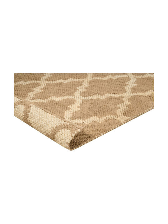 Beliani Rectangular Jute Rug Beige 160x230cm