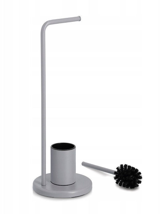 Zeller Metallisch Badezimmer Toilettenbürste Gray