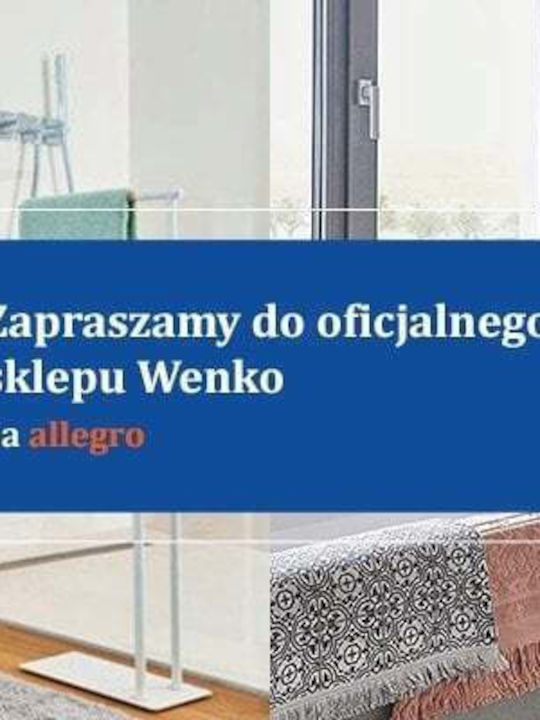 Wenko Metalic Coș de gunoi pentru baie Alb