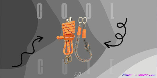 Nimmy Set Crossbody + Handstrap Cool&cute 2.0 Orange Grey N-yjkm-gs-05-a