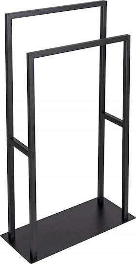 Wenko Ράγα Μπάνιου Διπλή Επιτοίχια με Βίδες ​46x80cm Ασημί
