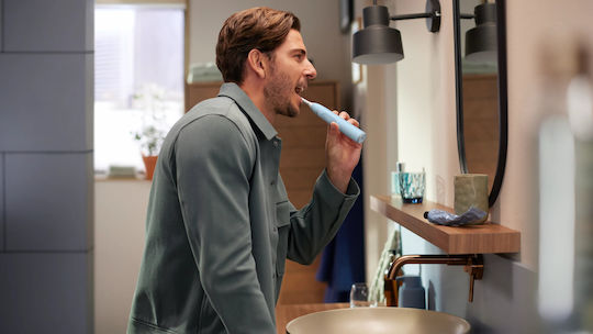 Philips Sonicare Electric Toothbrush With Pressure Sensor Blue