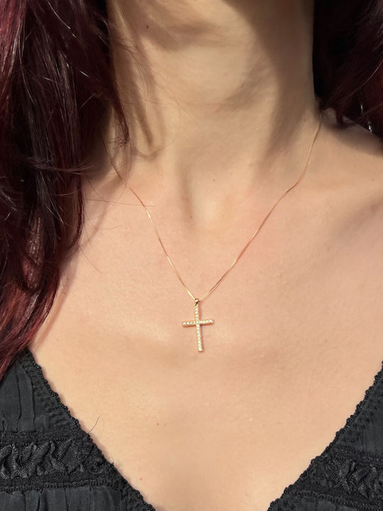 Xryseio Women's Gold Cross 18K
