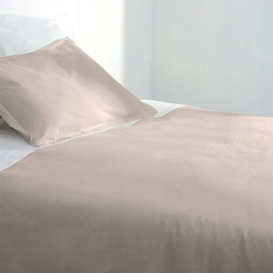 Atmosphera Bettbezug Baumwollbeige Monochrom 140x200 Nordic