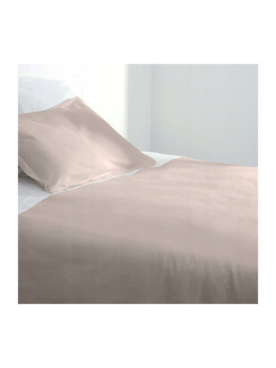 Atmosphera Παπλωματοθήκη Βαμβακερή Υπέρδιπλη 240x220 Μπεζ
