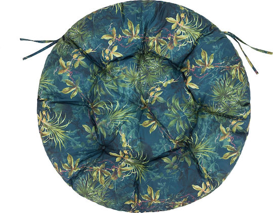 Wasserdichtes Schaukel-Kissen Gartenstuhlkissen Rund Grün Meer 90x91cm