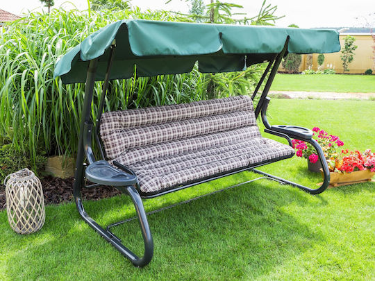 Pernă Waterproof Swing Cushion Pentru Scaune De Grădină Cu Spătar Maro
