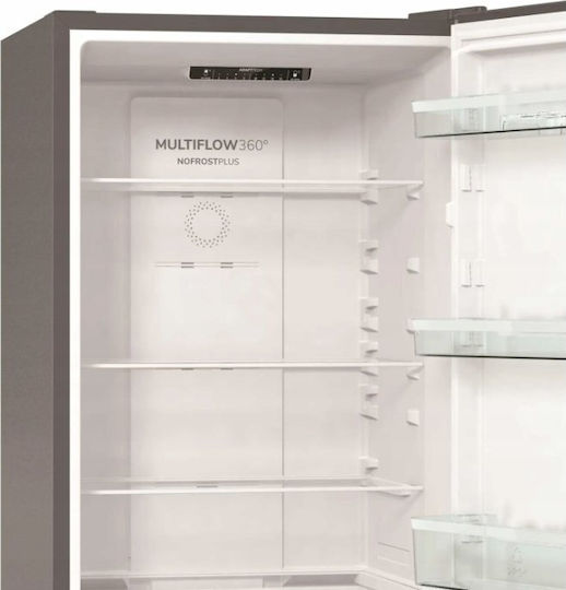 Gorenje Kühl-Gefrierkombination 300Es NoFrost H185xB60xT59.2cm. Inox NRK61CS2XL4
