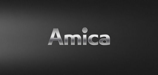 Amica Side-by-Side Refrigerator 562lt Total NoFrost H177xW91.2xD70.4cm Inox FY5119.3DFBX