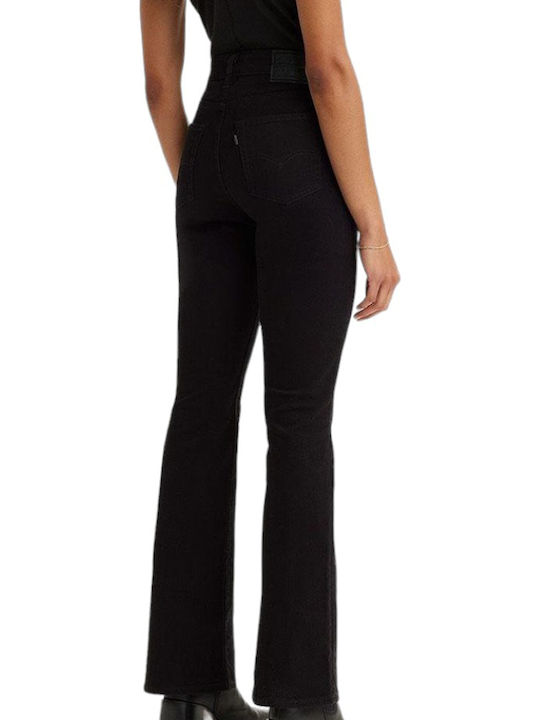 725 High Waist Women's Jean Trousers Flared in Bootcut Fit Black