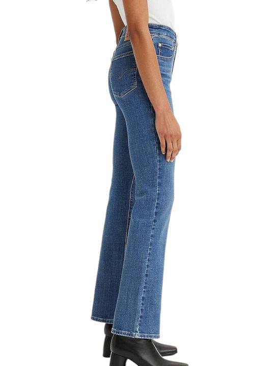 725 High Waist Women's Jean Trousers Flared in Bootcut Fit Lapis