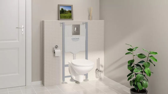 Grohe Εντοιχιζόμενο Πλαστικό Καζανάκι Ορθογώνιο Χαμηλής Πίεσης Λευκό