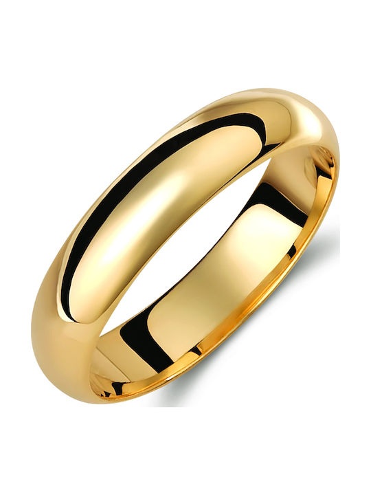 Valauro Classic Gold Wedding Rings 9 Carats 4.5mm