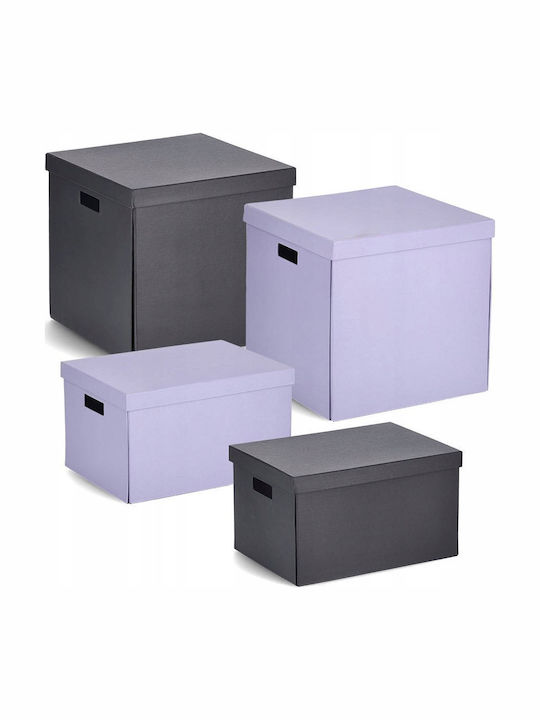 Zeller Paper Storage Box with Lid 25x35x20cm 1pcs