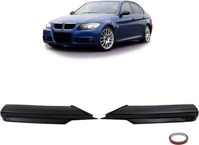 Mtuning Προέκταση Εμπρόσθιου Προφυλακτήρα Gloss Black Bmw 3 E90 E91 2005-2008