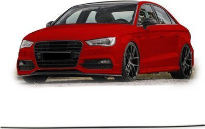 Mtuning Lotka Lip Spoiler Matt Black Audi A3 2013-present