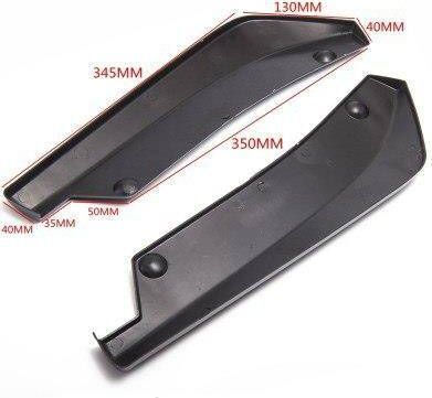 Mtuning_f Universal Fins Extension Rear Bumper Carbon 38.5cm