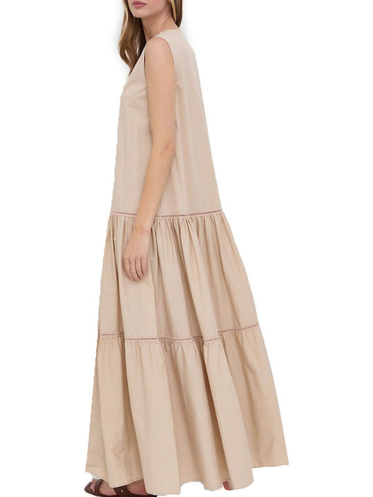 DRESS Καλοκαιρινό Maxi Φόρεμα Μπεζ