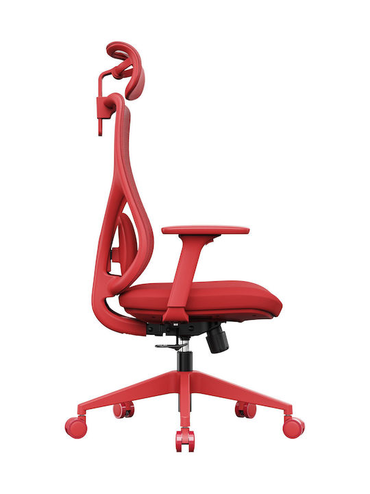 Office Chair with Adjustable Arms Red SENSE7