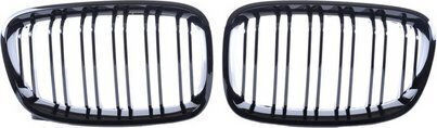 Double Front Sport Grille Gloss Black BMW 1 F20 F21 2011-2015