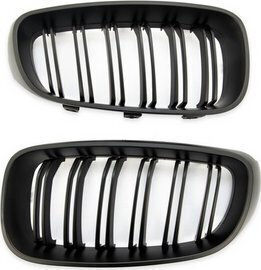 Mtuning Double Front Grille Bar Matte Black Bmw 3 F34 2013-2020