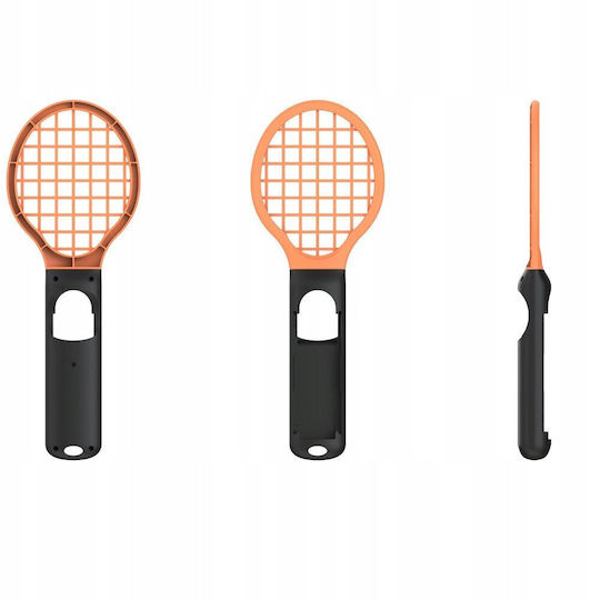 Yaxo Tennis Pro Set Joy-con Grip Ns/ns2 Inferno Orange & Hydro Blue