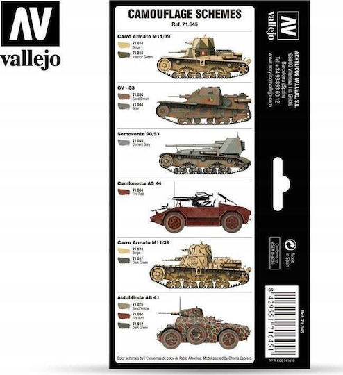 Vallejo Vallejo Afv Ιταλικός Β' Παγκοσμίου Πολέμου Regio Esercito Ca 8x17