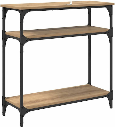 Конзолна маса от Дърво & Метал Artisan Oak Д75xШ29xВ75cm