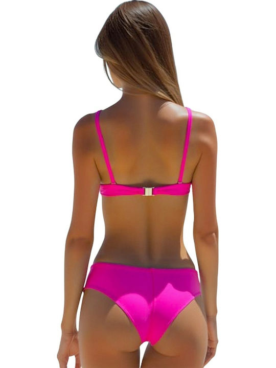 Set Bikini Push Up Fuchsia