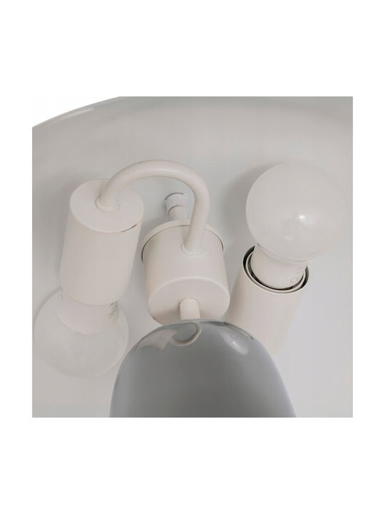 Atmosphera Omia Table Lamp with Silver Shade and Base